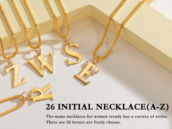 initial necklaces for women