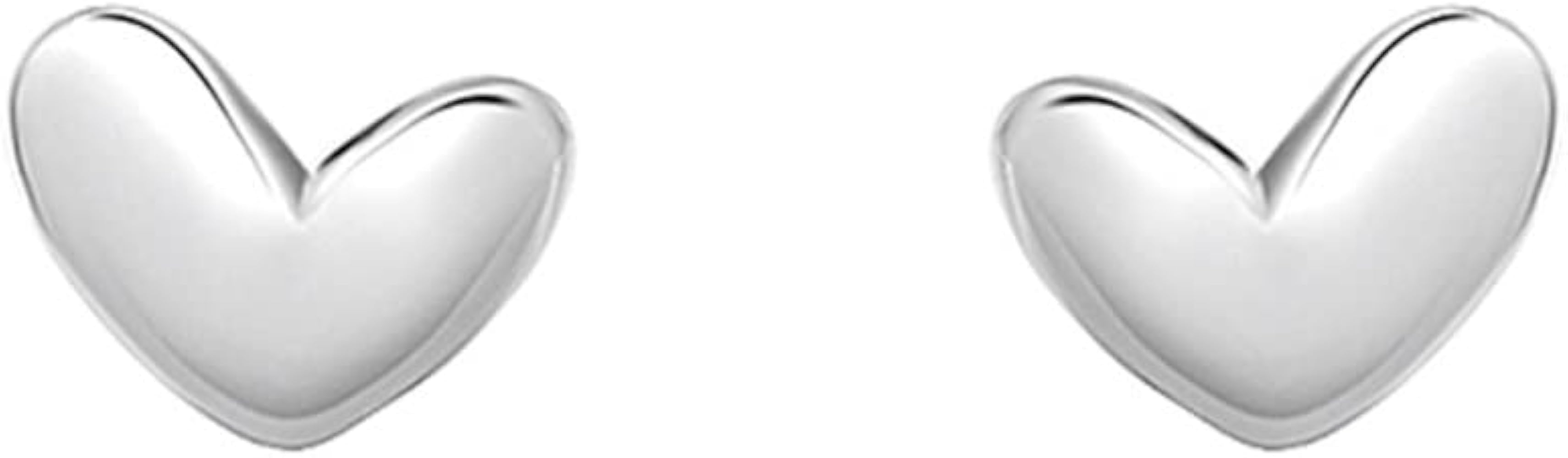 20g Mini Heart Sterling Silver Hypoallergenic Pierced Earrings for Women Girls Teens Minimalist Love Hearted Bead Stud Tiny Small Cartilage Tragus Post Pin Cute Birthday Christmas Thanksgiving Jewelry Gifts
