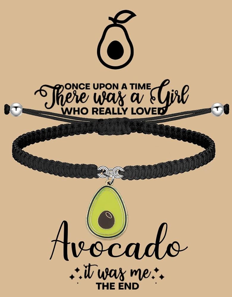 MAOFAED Avocado Gift Avocado Bracelet Avocado Lover Gift There Was A Girl Who Really Loved Avocado